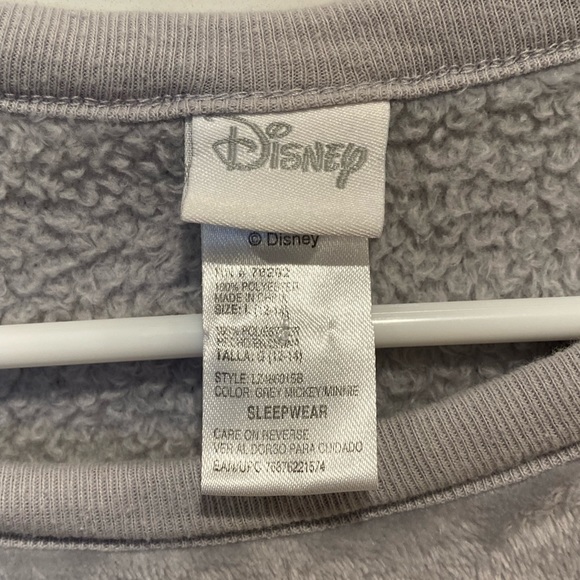 Disney Mickey & Minnie Mouse Hot Cocoa Longsleeve Top Size L - Picture 4 of 4